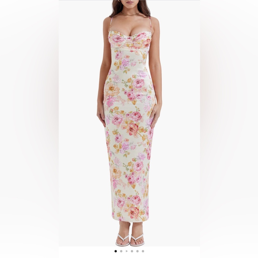 House of CB Josefina Floral Bustier Body-Con Dress